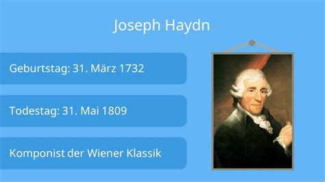 steckbrief joseph haydn|Komponist Joseph Haydn 